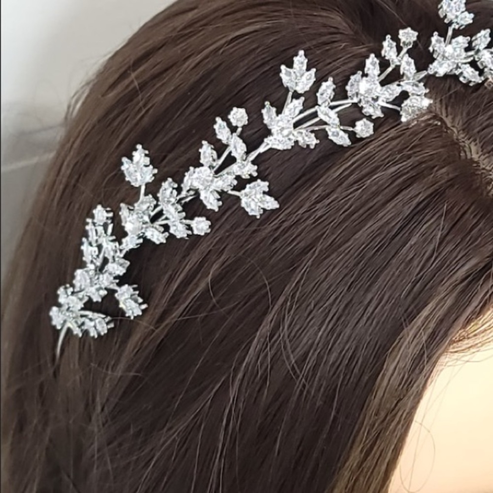 Swarovski crystal headband, wedding crystal bridal headband, wedding headpiece